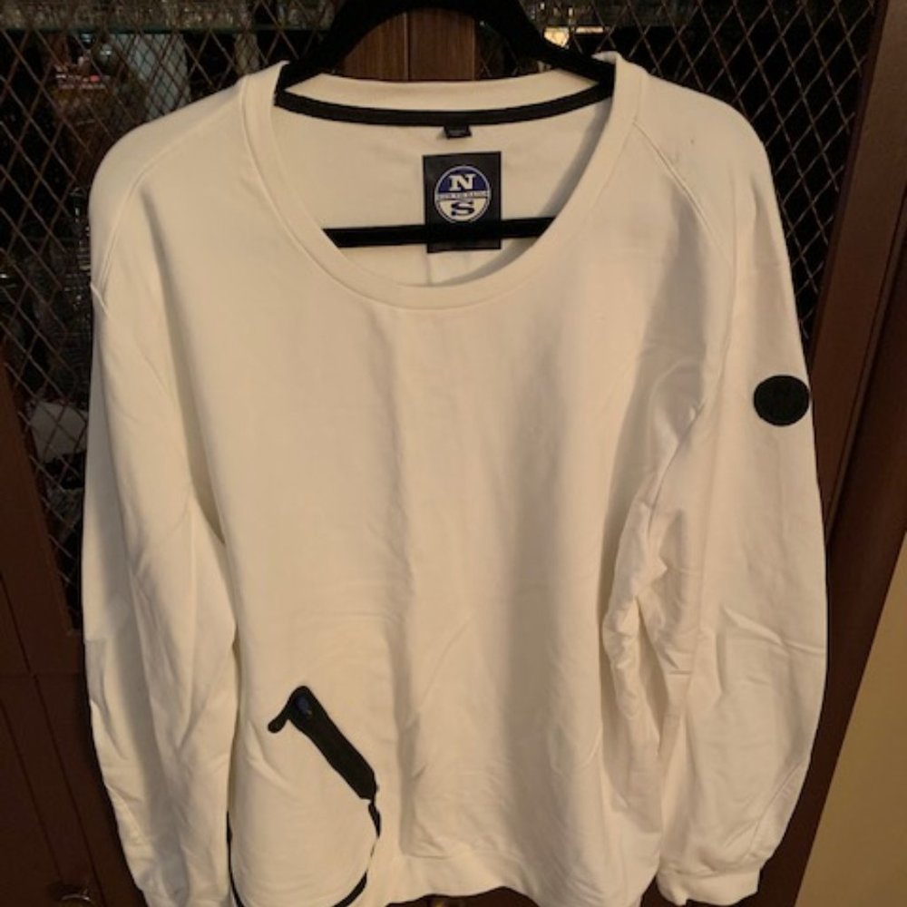 NORTH SAILS White Pullover Sweatshirt NWOT XXL